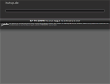 Tablet Screenshot of hutup.de